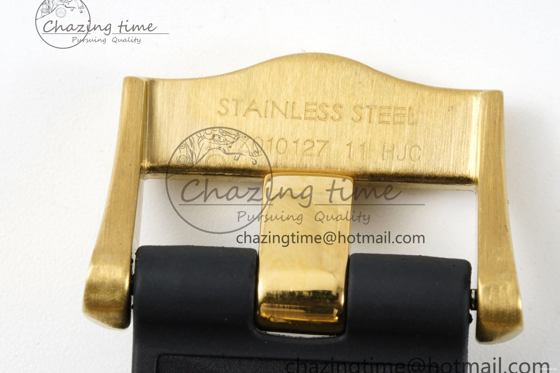 0421 TimelessDesign Speedmaster Moonwatch in Moonshine Gold YG RMF Best Edition YG Dial on Black Rubber Strap Manual Chrono 7834